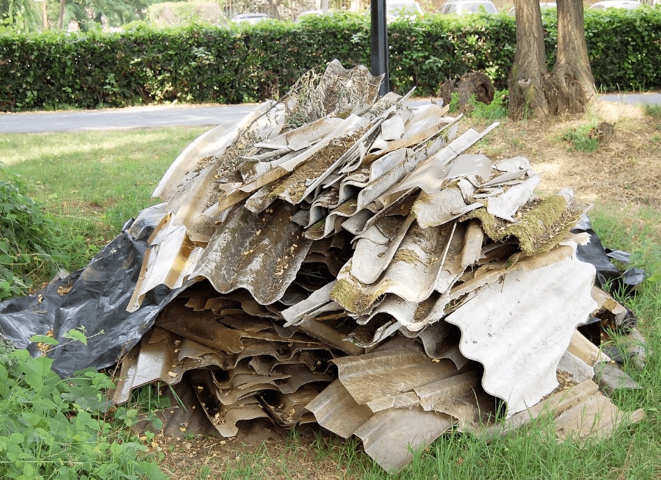 Building materials containing asbestos