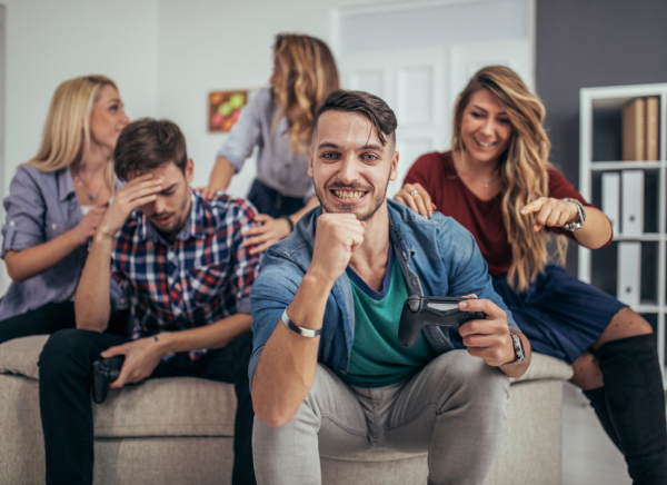 Group of young people in close contact