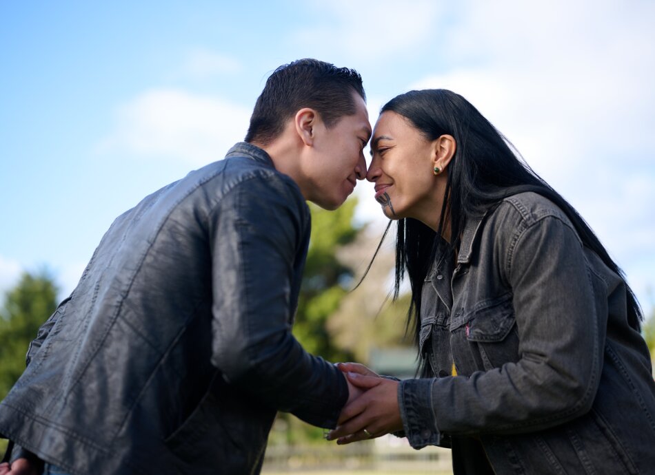 Hongi at Rotowhio Marae New Zealand