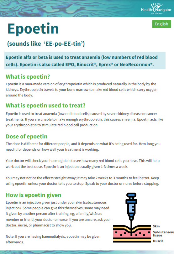 epoetin brochure