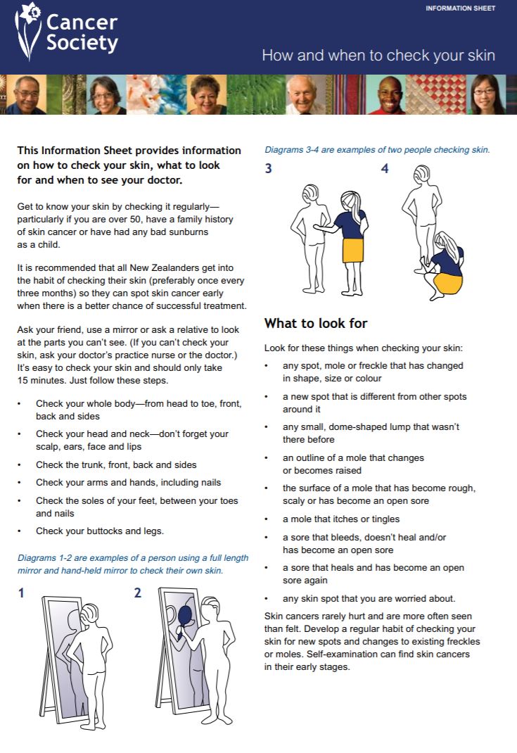 how and when to check your skin