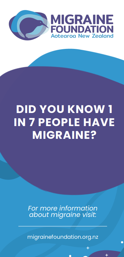 migraine trifold migraine foundation nz