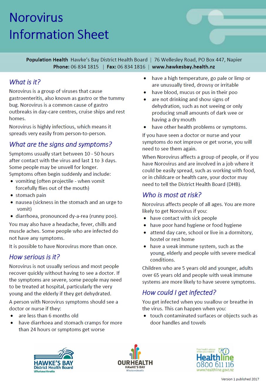 novovirus information sheet